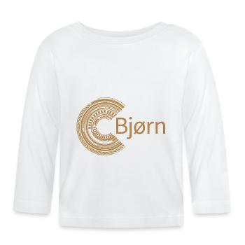 Für Bjørn - Baby Bio-Langarmshirt - Weiß - Vorne