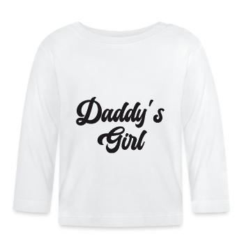 Daddy's Girl - Baby Bio-Langarmshirt - Weiß - Vorne