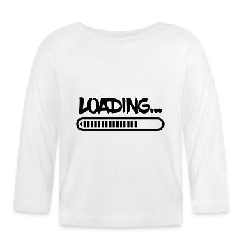 Loading - Organic Baby Long Sleeve T-Shirt - white - Front