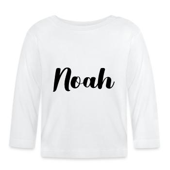 Noah - Organic Baby Long Sleeve T-Shirt - white - Front