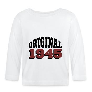 Original 1945 - Baby Bio-Langarmshirt - Weiß - Vorne