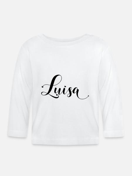 luisa - Baby Bio-Langarmshirt - Weiß