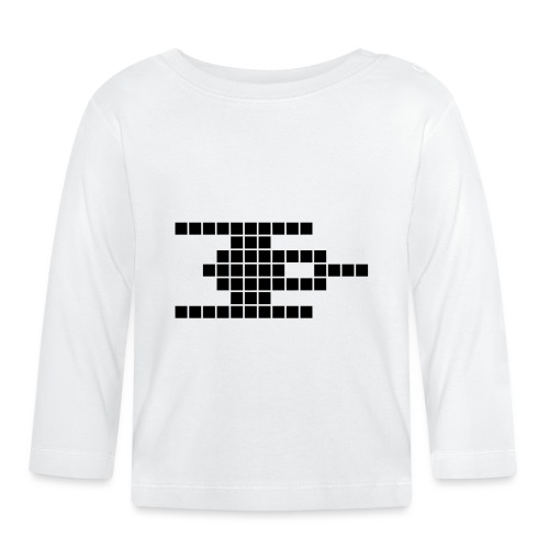 Spaceinvader Ship - Baby Bio-Langarmshirt