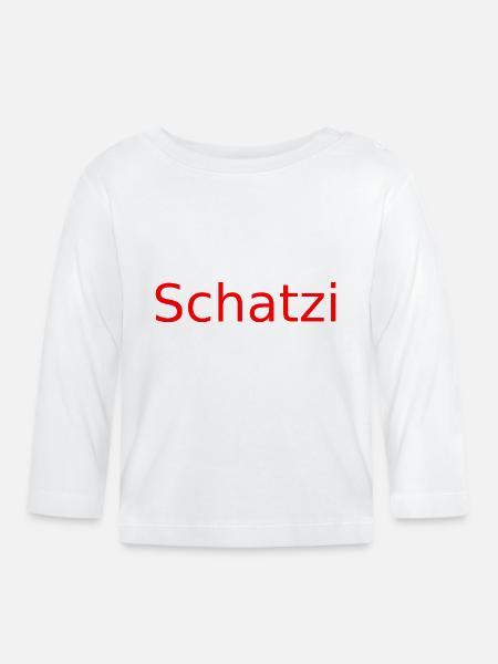 Schatzi ror - Baby Bio-Langarmshirt - Weiß