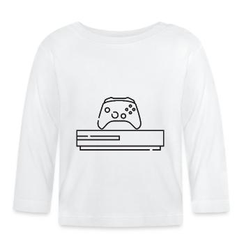 ONE Gamer - Baby Bio-Langarmshirt - Weiß - Vorne