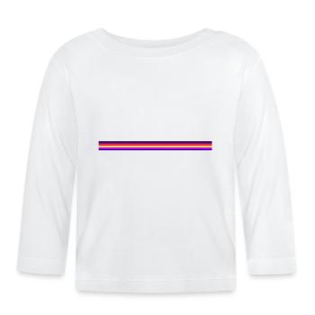 born in the 1980s - Organic Baby Long Sleeve T-Shirt - white - Front