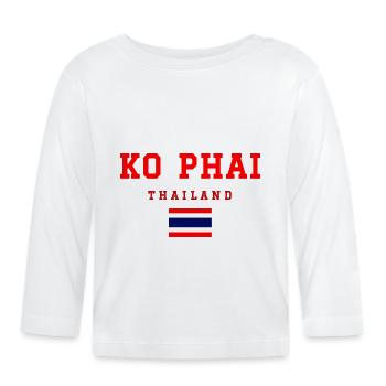 Ko Phai Thailand - Baby Bio-Langarmshirt - Weiß - Vorne