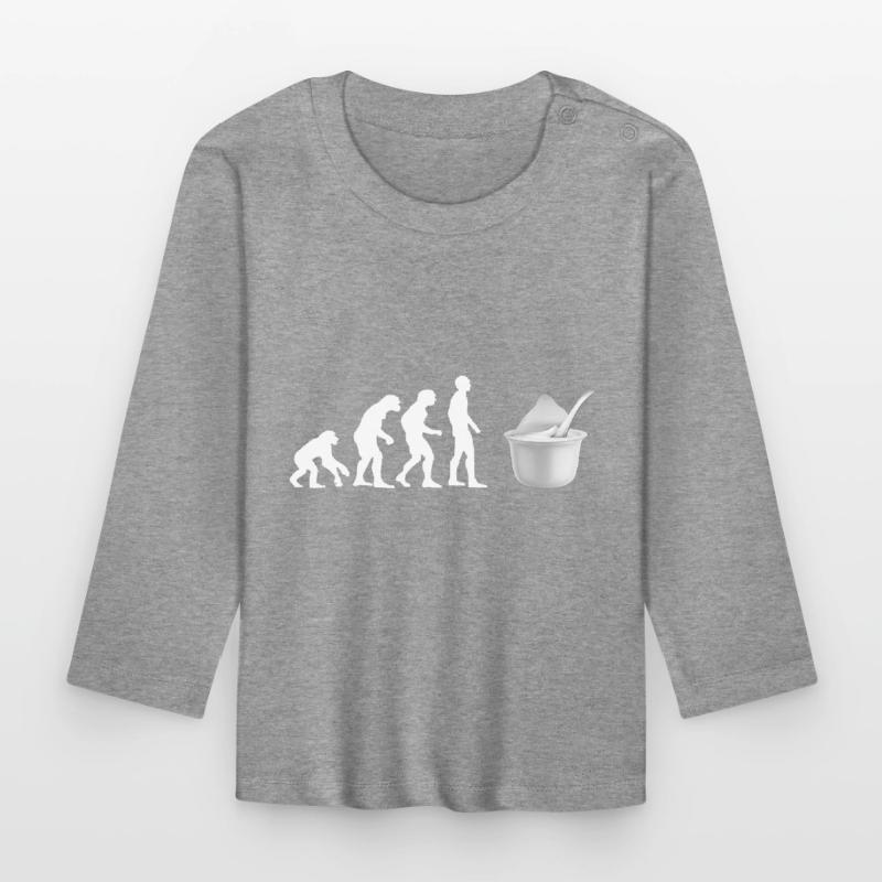 yogurt evolution Organic Baby Long Sleeve T-Shirt