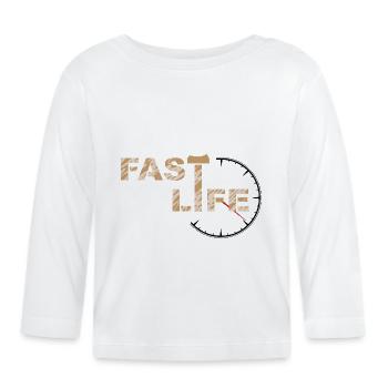 VIE RAPIDE - T-shirt manches longues bio Bébé - blanc - Devant