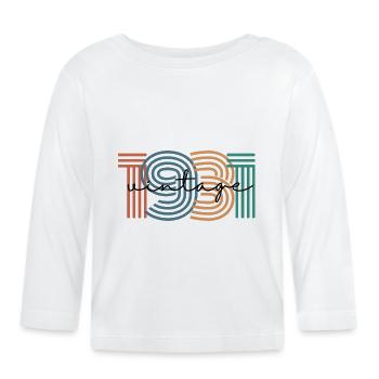 1931 Vintage Retro - Organic Baby Long Sleeve T-Shirt - white - Front