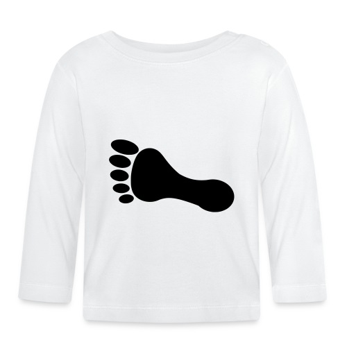 foot_vector_by_sarah_smal - Långärmad T-shirt baby