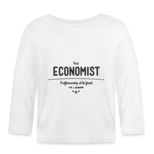 Bester Ökonom - wie ein Superheld - Baby Langarmshirt