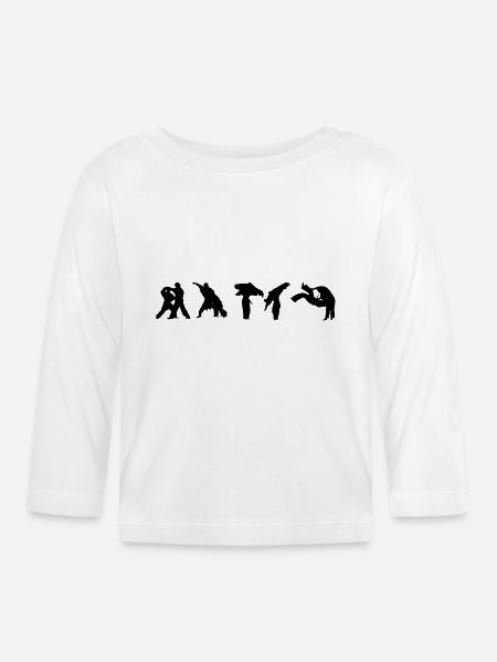 Kata Guruma - Baby Bio-Langarmshirt - Weiß