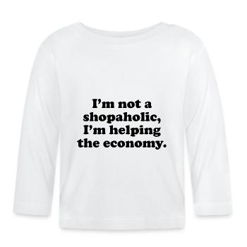 MAGASINEZ AHOLIC AIDE ÉCONOMIE - T-shirt manches longues bio Bébé - blanc - Devant