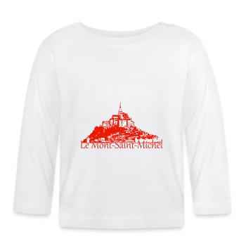 Le Mont Saint Michel - Organic Baby Long Sleeve T-Shirt - white - Front