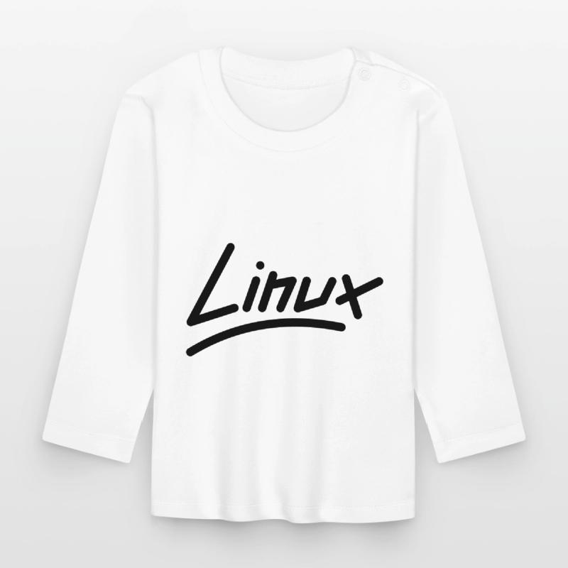 Linux - Vektor Baby Bio-Langarmshirt