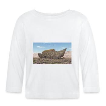 Arche Noah, Bibel, Religion - Baby Bio-Langarmshirt - Weiß - Vorne