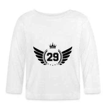 wappen 29 - Baby Bio-Langarmshirt - Weiß - Vorne