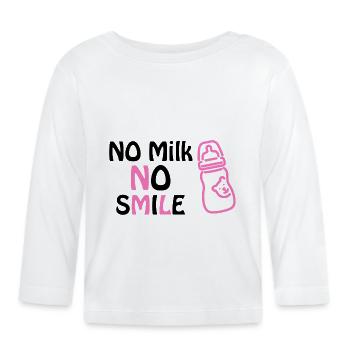 cadeau de naissance bébé - T-shirt manches longues bio Bébé - blanc - Devant