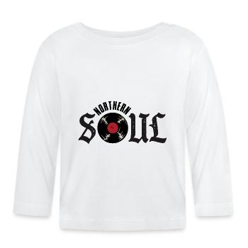 Northern Soul - Organic Baby Long Sleeve T-Shirt - white - Front