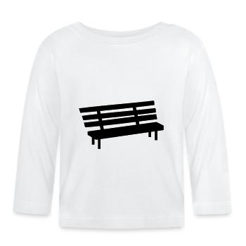 Parkbank - T-shirt manches longues bio Bébé - blanc - Devant