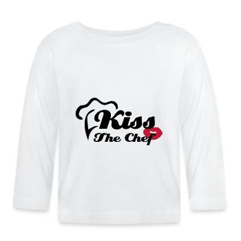 Embrassez le chef - T-shirt manches longues bio Bébé - blanc - Devant