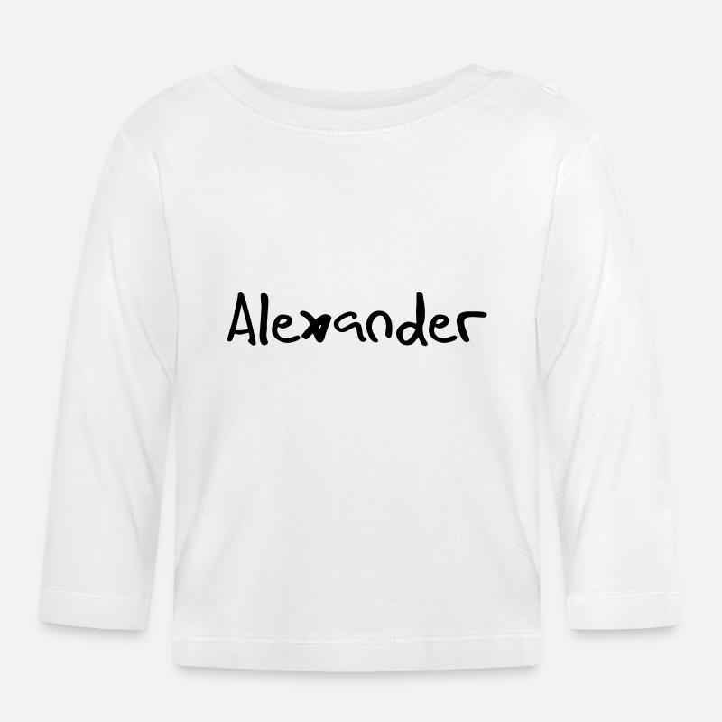 alexander - Baby Bio-Langarmshirt - Weiß