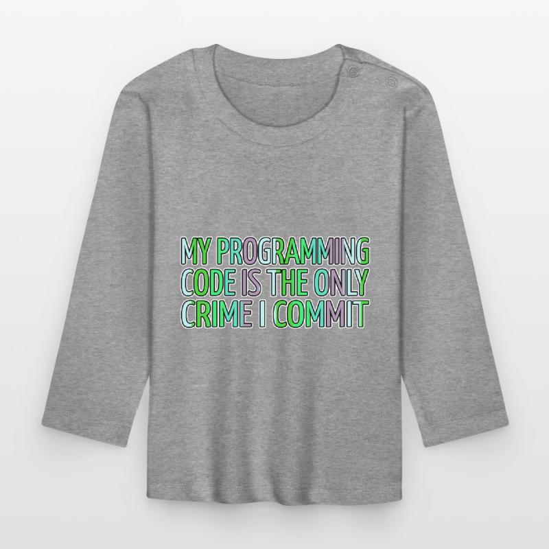 computer language jokes present backend developer Baby Bio-Langarmshirt