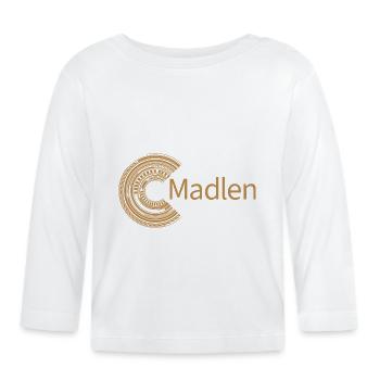 Für Madlen - Baby Bio-Langarmshirt - Weiß - Vorne