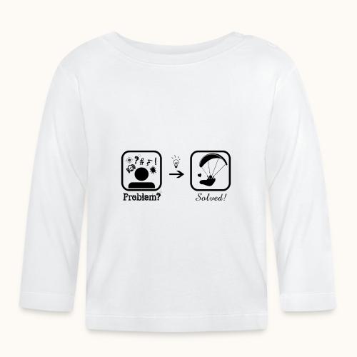 Problem solved schwarz - Baby Bio-Langarmshirt