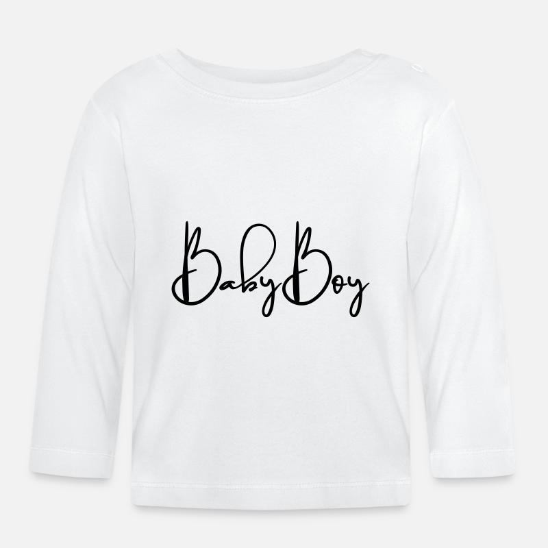 babyboy . Junge - Baby Bio-Langarmshirt - Weiß