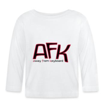 afk_pc_2c - T-shirt manches longues bio Bébé - blanc - Devant