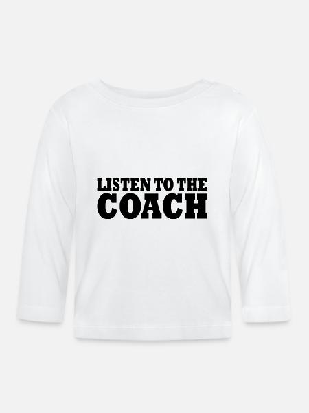 Coach - Baby Bio-Langarmshirt - Weiß