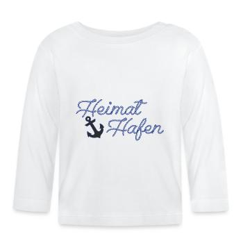 Heimat Hafen - Baby Bio-Langarmshirt - Weiß - Vorne