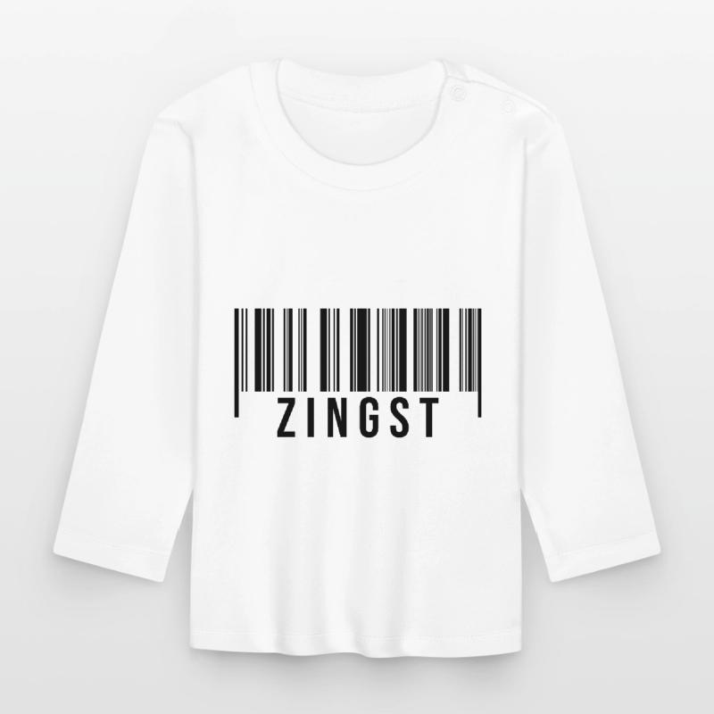 Zingst Strichcode Baby Bio-Langarmshirt