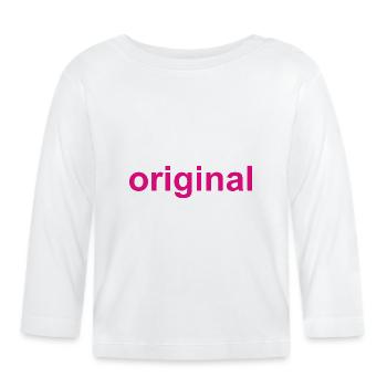 original - authentique - pièce unique - T-shirt manches longues bio Bébé - blanc - Devant