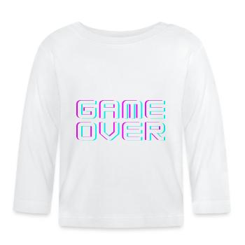 Fin du jeu - T-shirt manches longues bio Bébé - blanc - Devant