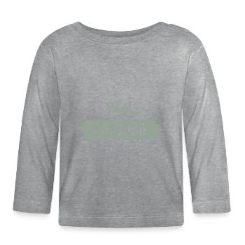Ouais, je suis bon - T-shirt manches longues bio Bébé - gris chiné - Devant