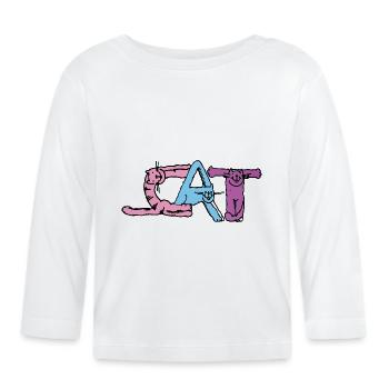 Catégorie 3 - T-shirt manches longues bio Bébé - blanc - Devant