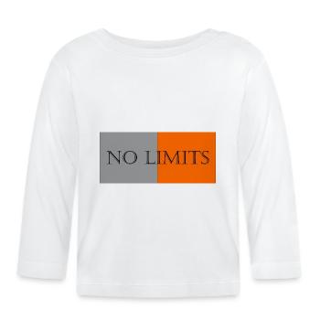 No limit - Organic Baby Long Sleeve T-Shirt - white - Front