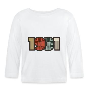 1931 Retro Vintage - Organic Baby Long Sleeve T-Shirt - white - Front