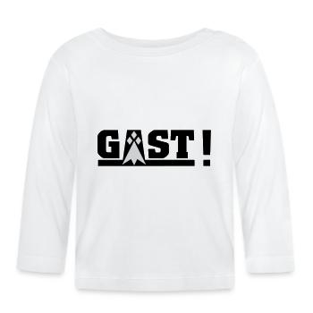 GAST ! - T-shirt manches longues bio Bébé - blanc - Devant