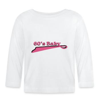 Year 60 baby - Organic Baby Long Sleeve T-Shirt - white - Front