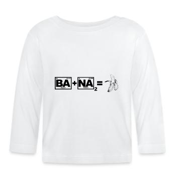 Banana (Ba + Na2) - Chemie, Periodensystem - Baby Bio-Langarmshirt - Weiß - Vorne