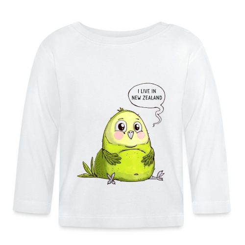 New Zealand - Kakapo - Organic Baby Long Sleeve T-Shirt