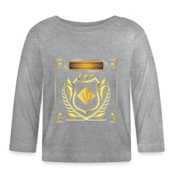 INFINITE MIRACLE - Organic Baby Long Sleeve T-Shirt - heather grey - Front