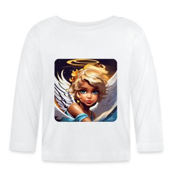 Mignon petit ange - T-shirt manches longues bio Bébé - blanc - Devant