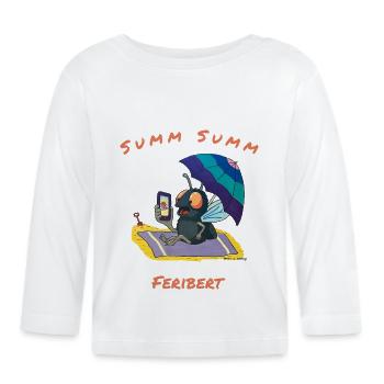 Herbert - Organic Baby Long Sleeve T-Shirt - white - Front