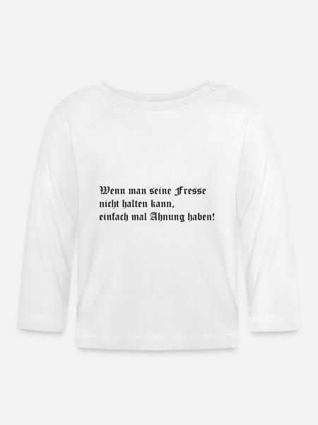 ahnung - Baby Bio-Langarmshirt - Weiß