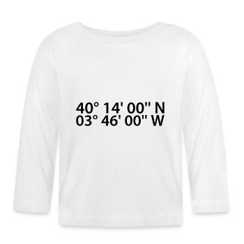 Coordonnées parla - T-shirt manches longues bio Bébé - blanc - Devant